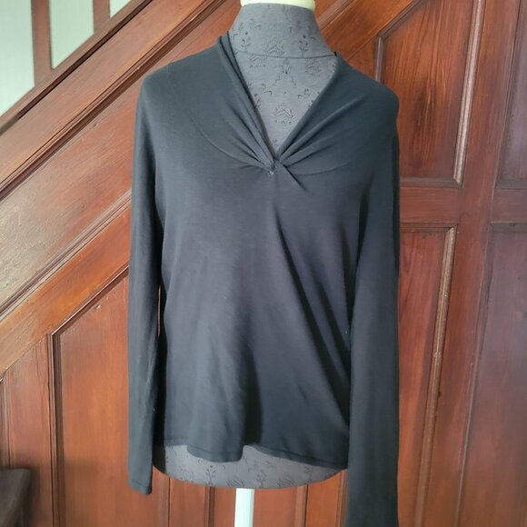 Talbots Collection Womens Black Long Sleeve Pullover Sweater XL - Picture 1 of 5